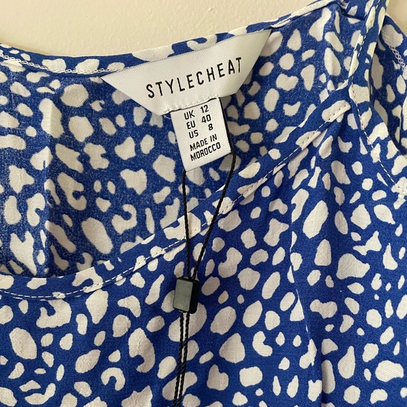 ASOS Style Cheat cami top in cobalt blue spot - Picture 4 of 4